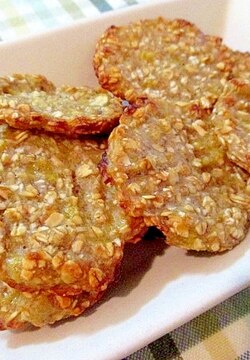 材料2つ バナナとオートミールのクッキー レシピ 作り方 By ちえ Sキッチン 楽天レシピ